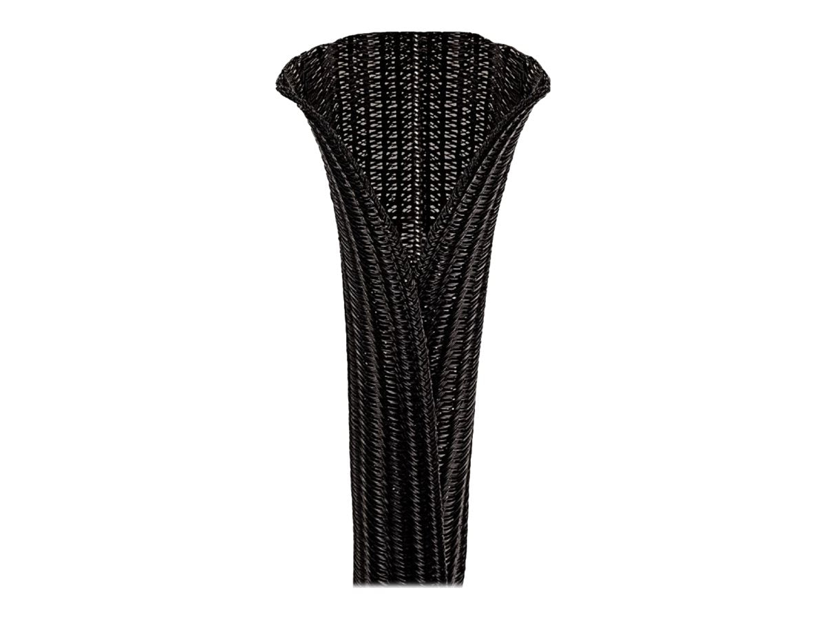 Panduit Pan-Wrap - Cable braided expandable sleeving - 75 ft - black SE125PS-LQR0