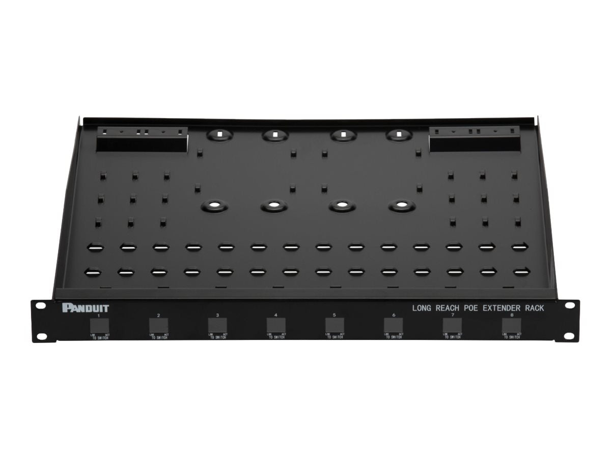 Panduit - Patch panel - long reach - CAT 6a - black - 1U - 19",Panduit patch panel - 1U - 19" - long reach" POEXPANEL-BL