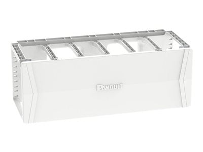 Panduit PatchRunner 2 Single Sided Manager - Rack cable management panel (horizontal) - flush mountable - white - 4U - 19",Panduit PR2HF4WH
