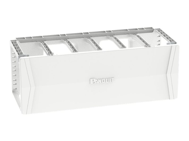 Panduit PatchRunner 2 Single Sided Manager - Rack cable management panel (horizontal) - flush mountable - white - 4U - 19",Panduit PR2HF4WH