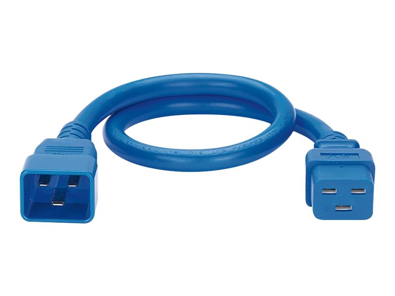 Panduit SmartZone G5 - Power extension cable - IEC 60320 C20 straight to IEC 60320 C19 straight - AC 250 V - 16 A - 2 ft