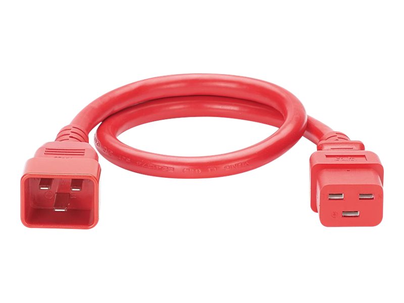 Panduit SmartZone G5 - Power extension cable - IEC 60320 C20 straight to IEC 60320 C19 straight - AC 250 V - 16 A - 2 ft
