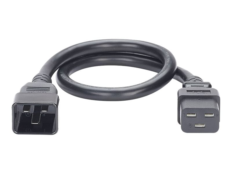 Panduit SmartZone G5 - Power extension cable - IEC 60320 C20 straight to IEC 60320 C19 straight - AC 250 V - 16 A - 3 ft