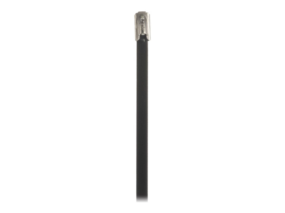 Panduit StrongHold - Cable locking tie - fully coated, heavy duty - indoor, outdoor - 2.2 ft - black (pack of 50) IMLTFC203H-L6L