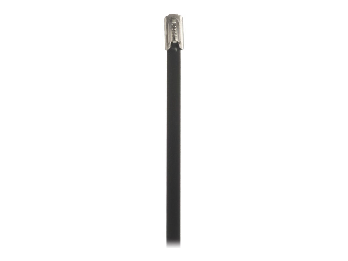 Panduit StrongHold - Cable locking tie - fully coated, standard - indoor, outdoor - 76 ft - black (pack of 100) IMLTFC64S-C6L