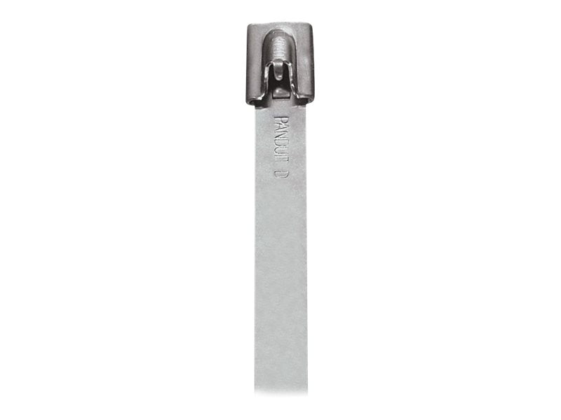 Panduit StrongHold - Cable locking tie - standard - indoor, outdoor - 2.2 ft - metallic (pack of 100) IMLT203S-C6L