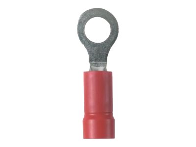 Panduit StrongHold - Cable ring terminal - red (pack of 25) EV18-6RB-Q