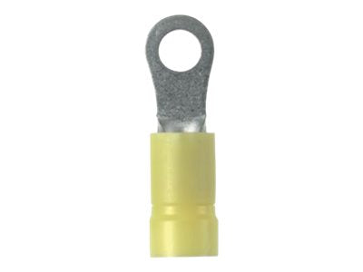 Panduit StrongHold - Cable ring terminal - yellow (pack of 25) EV10-8RB-Q