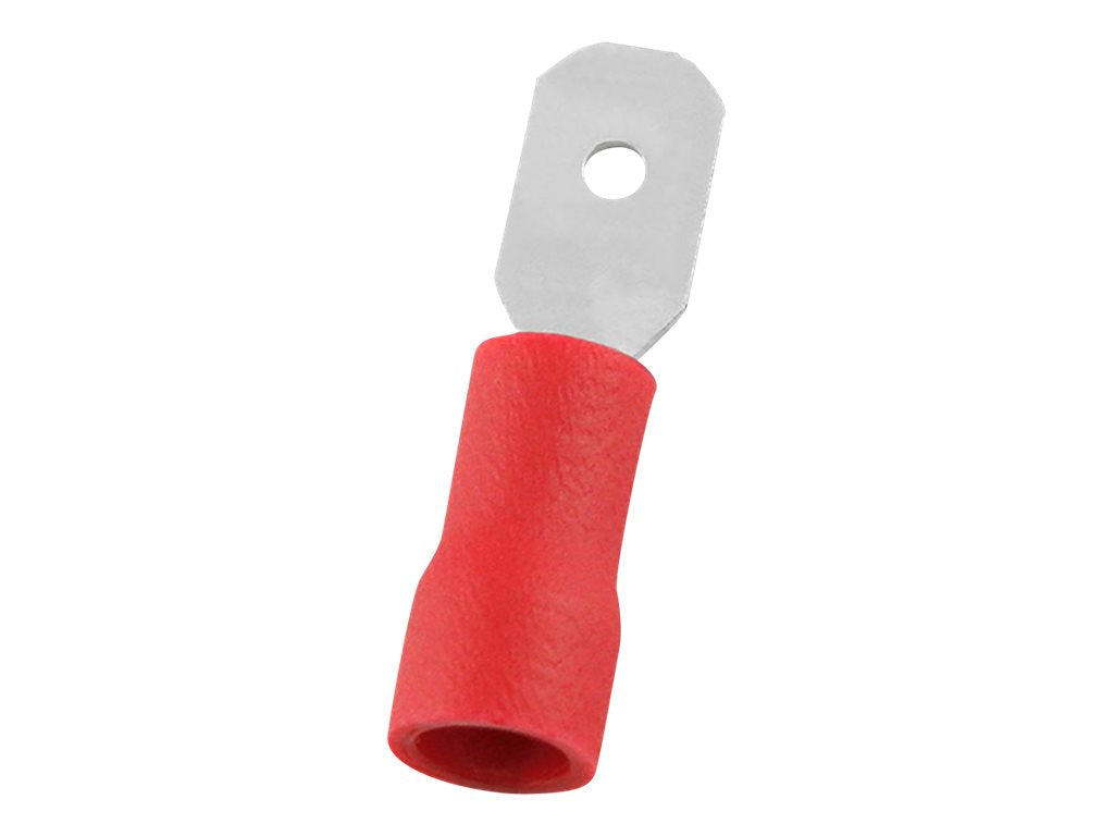Panduit StrongHold - Cable terminals - quick disconnect terminal male - red EDV18-187MB-Q