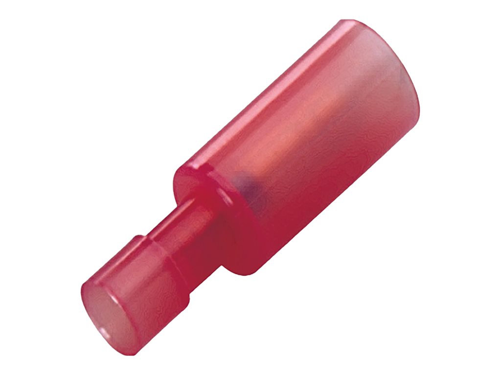 Panduit StrongHold - Male bullet disconnect - red (pack of 25) EBNF18-4FIM-Q