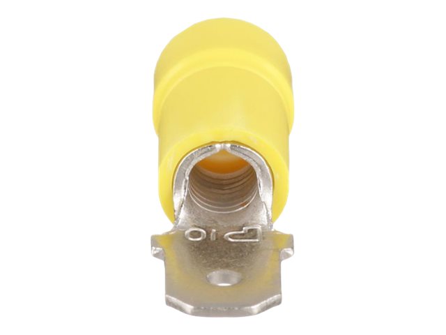 Panduit StrongHold - Male disconnect - yellow (pack of 25) EDV10-250M-Q
