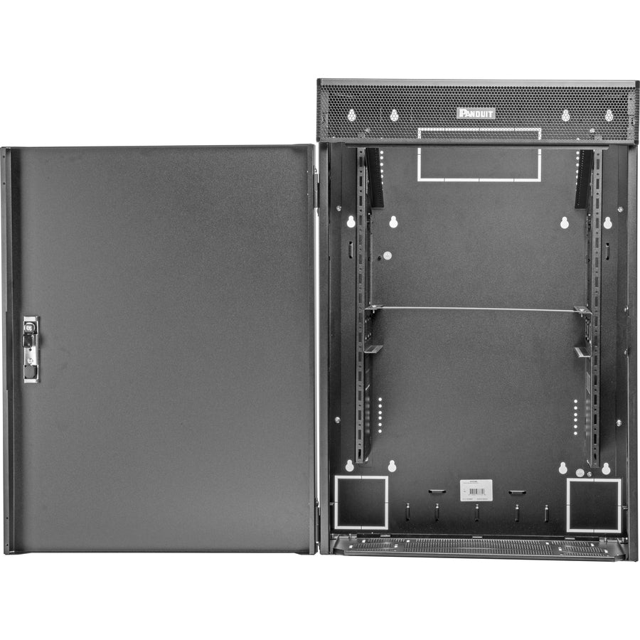 Panduit TrueEdge Vertical Wall Mount Enclosure, 9RU, Black