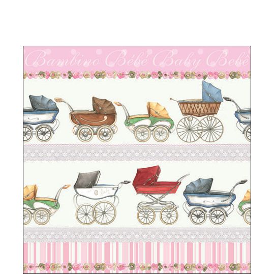 Paper Cocktail Napkin - Bambino - Rose