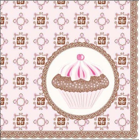 Paper Cocktail Napkin - Muffin