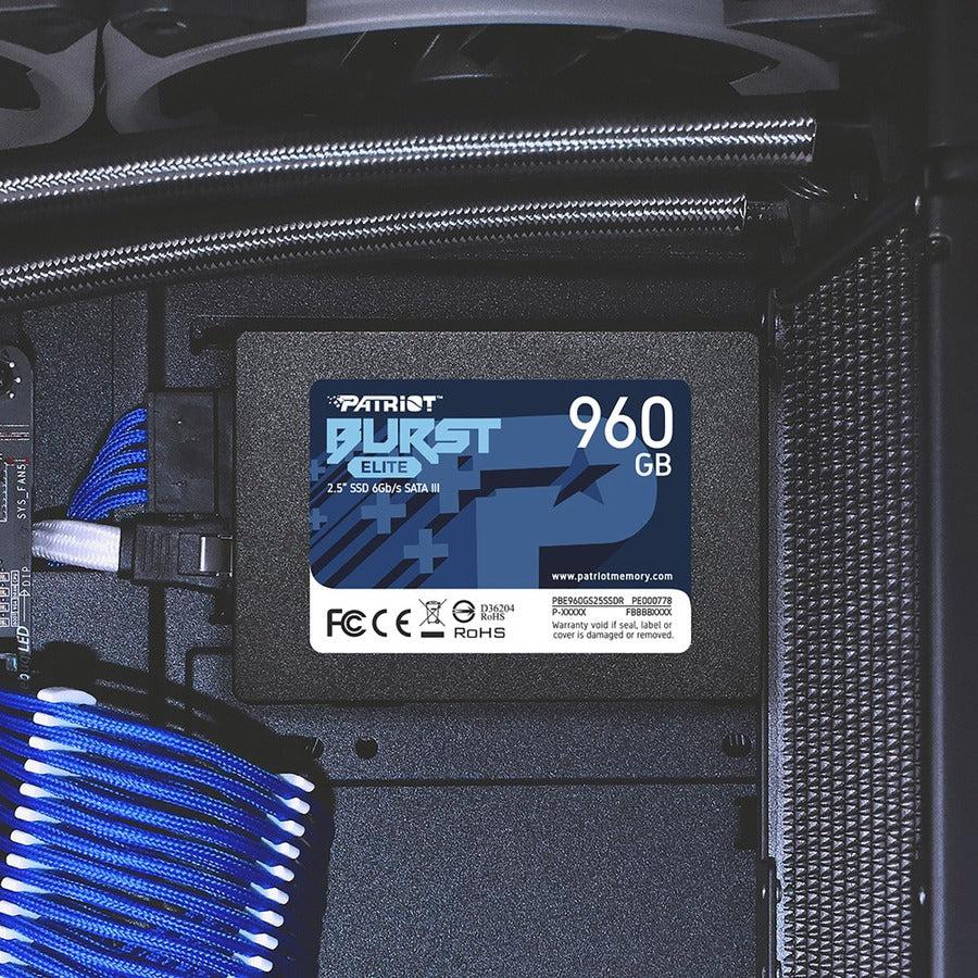Patriot Burst Elite 2.5" 960Gb Sata Iii Internal Solid State Drive (Ssd) Pbe960Gs25Ssdr