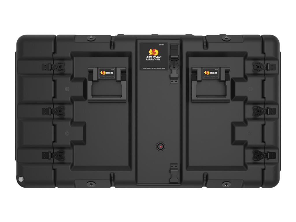 Pelican Super-V Series - Rack case - 9U - stainless steel, aluminum, RotoMolded polyethylene - black