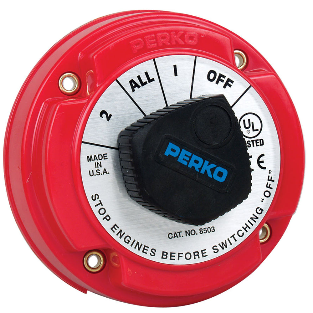 Perko 8503DP Medium Duty Battery Selector Switch w/Alternator Field Disconnect w/o Key