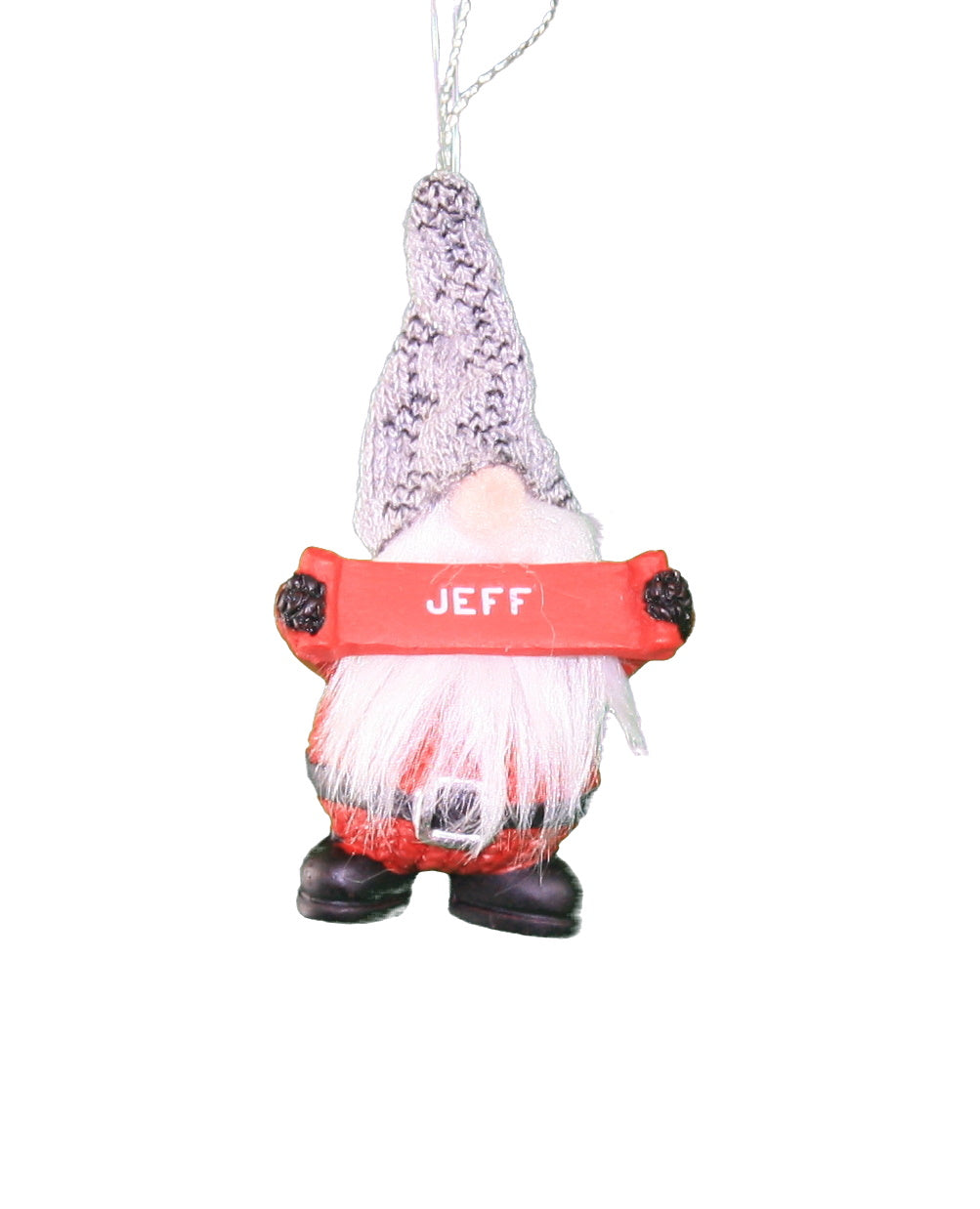 Personalized Gnome Ornament (Letters J-P) - Jeff