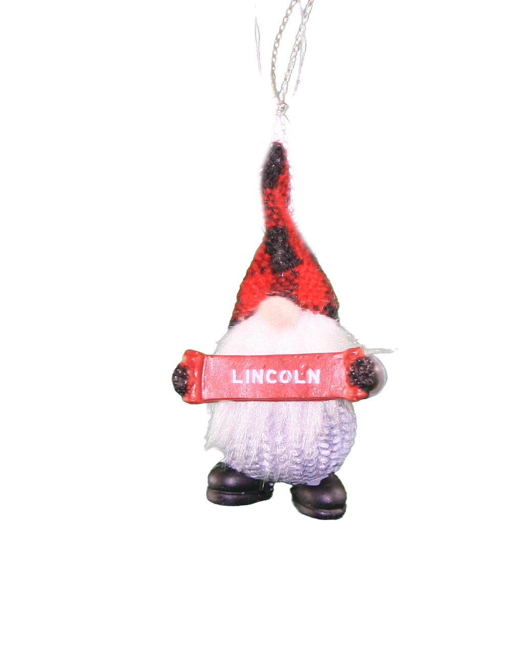 Personalized Gnome Ornament (Letters J-P) - Lincoln