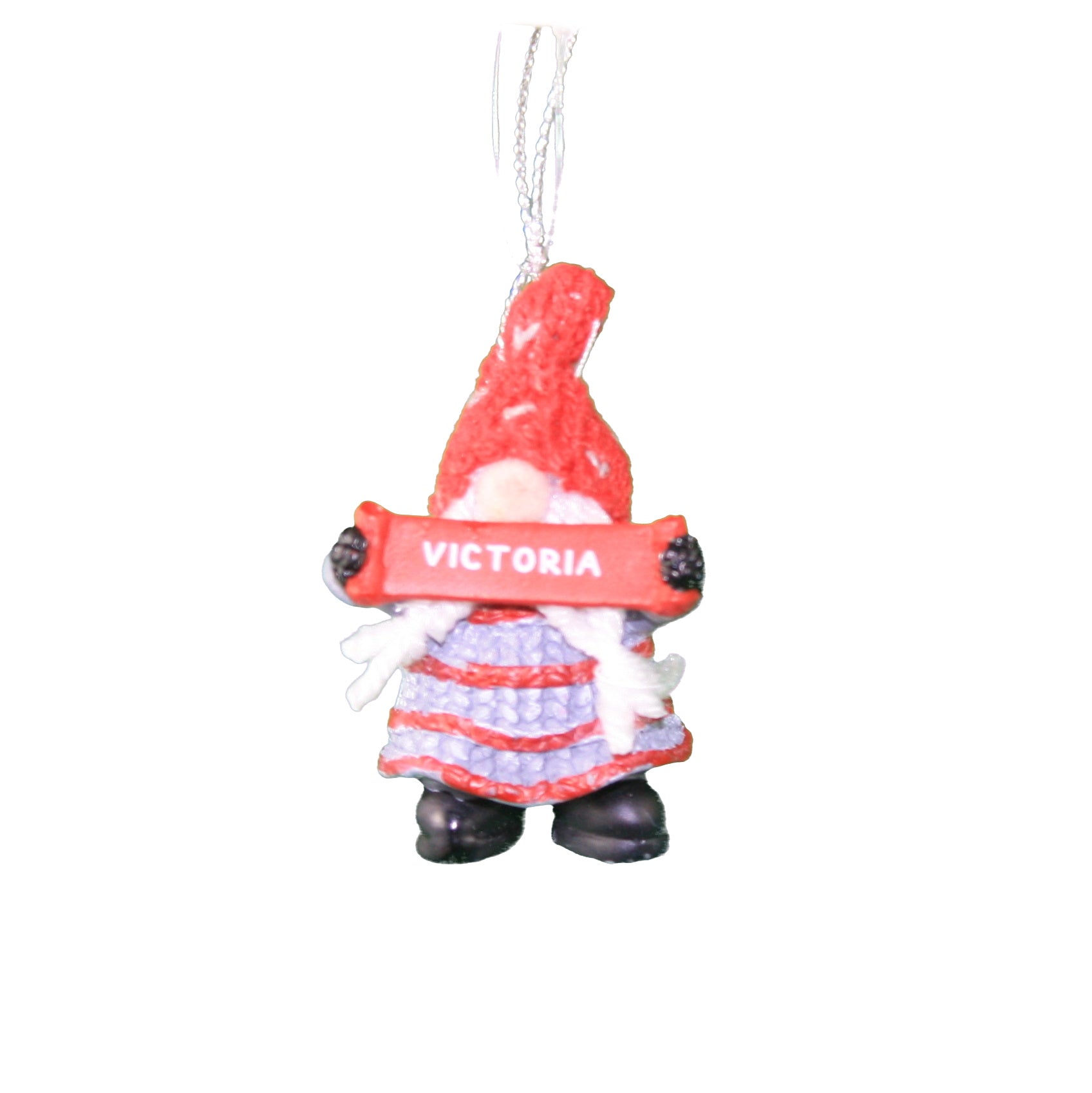 Personalized Gnome Ornament (Letters R-Z) - Victoria