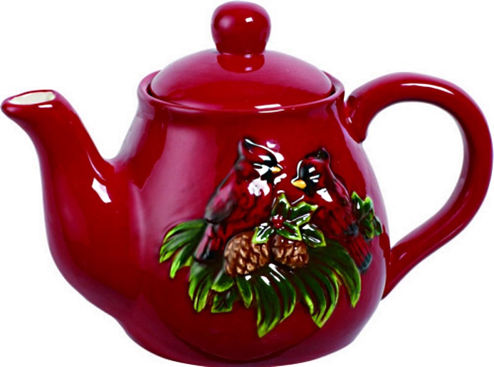 Pinecone Cardinal Teapot