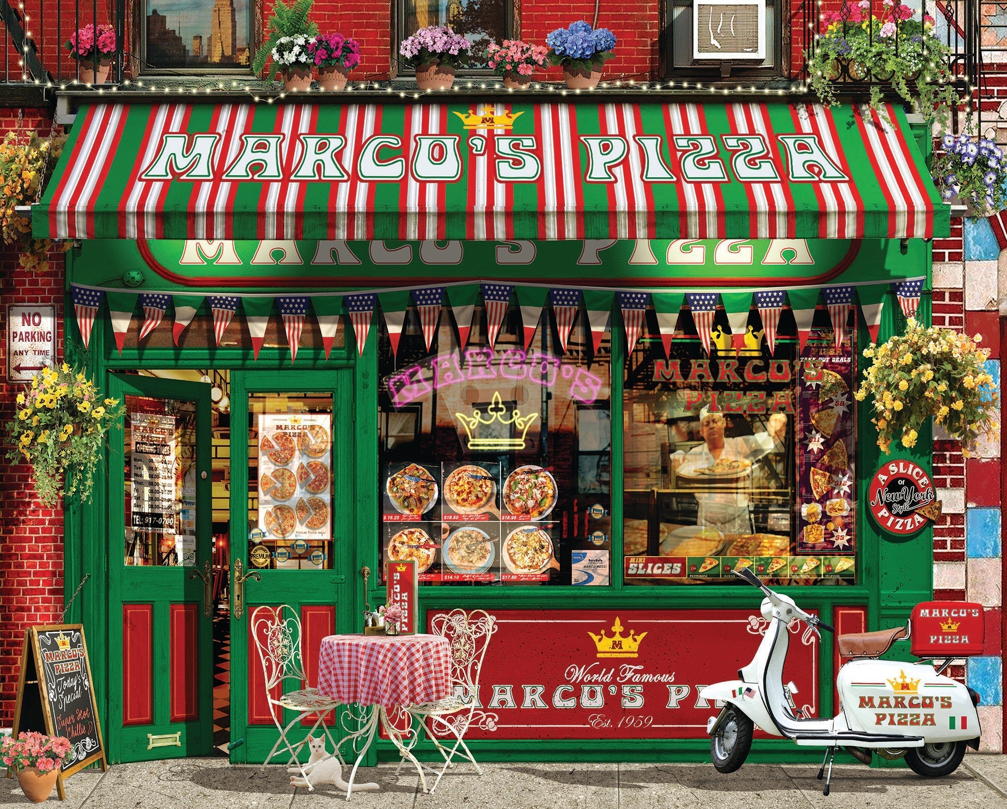 Pizza Parlor - 1000 Piece Jigsaw Puzzle