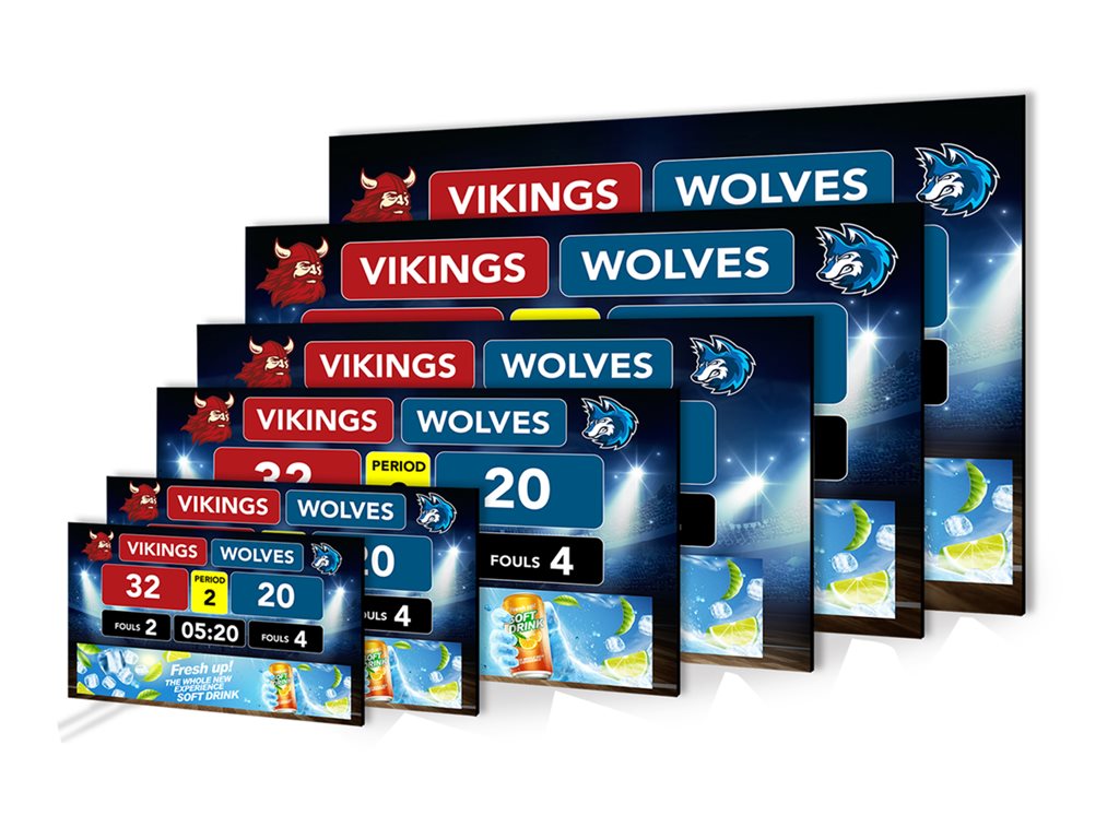 Planar SBI-22x12 - Scoreboard Complete Series LED video wall - digital signage - 1664 x 896 291",Planar SBI-22x12 Scoreboard 998-3573-00