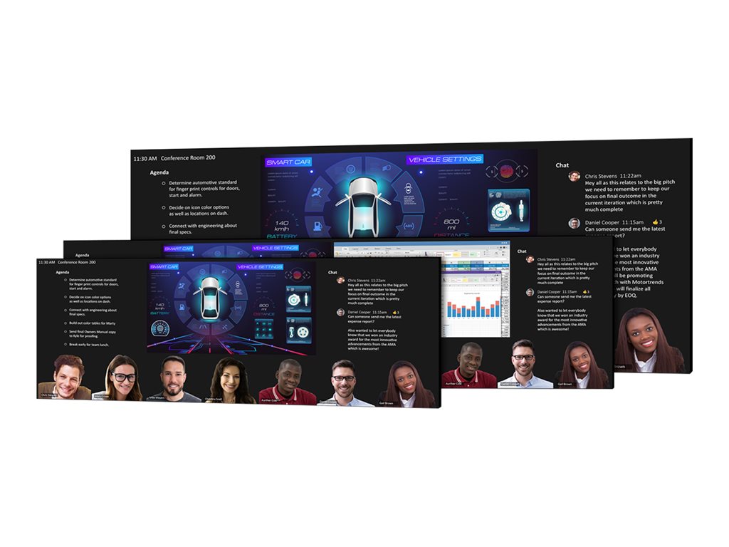 Planar UC Complete - LED video wall - Direct View LED - conference - 3072 x 1296 207 - HDR - TAA Compliant" 998-3244-00