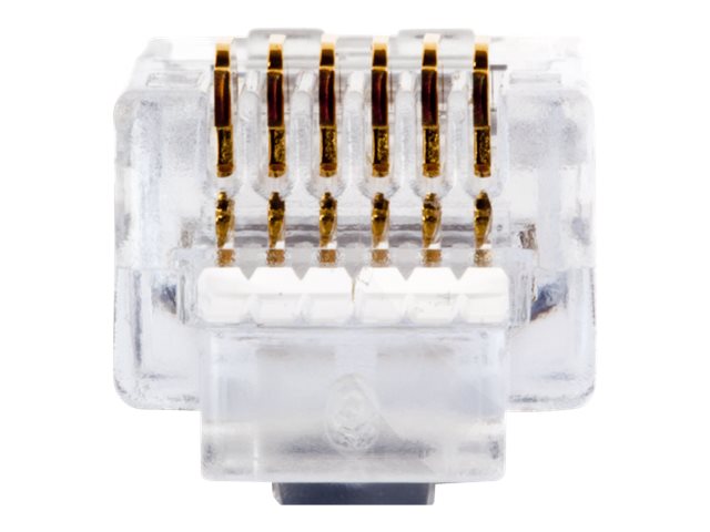 Platinum Tools EZ - Phone connector - RJ-11/RJ-12 (M) (pack of 100) 202026J
