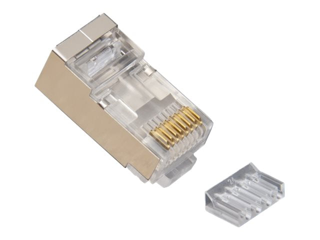 Platinum Tools - Network connector - RJ-45 - shielded - CAT 6 (pack of 50) 106207C