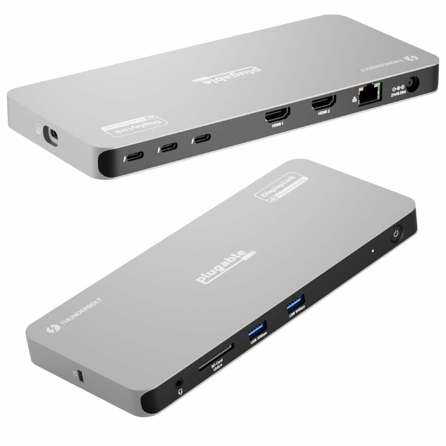Plugable Thunderbolt 4 Dock for Quad Monitors 100W, Thunderbolt Docking Station TBT-6950PD