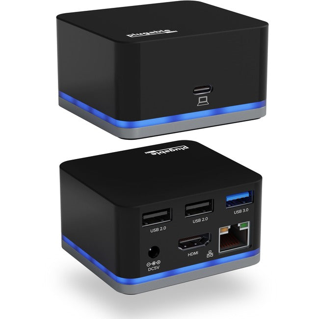 Plugable USB C Cube - Mini Docking Station, Compatible with Thunderbolt 3 Ports and Specific USB-C Systems UD-CUBE