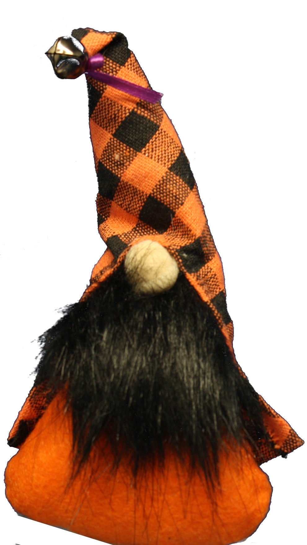 Plush Halloween Gnome Ornament -