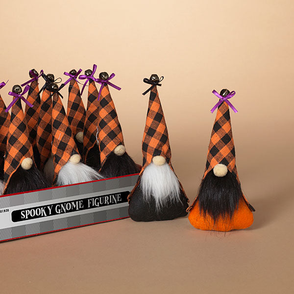 Plush Halloween Gnome Ornament -