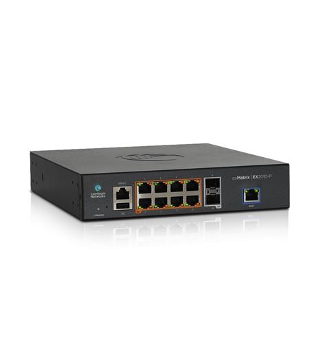 PoE Switch- 8 1G and 2 SFP fiber ports CAM-MX-EX2010PXA-U
