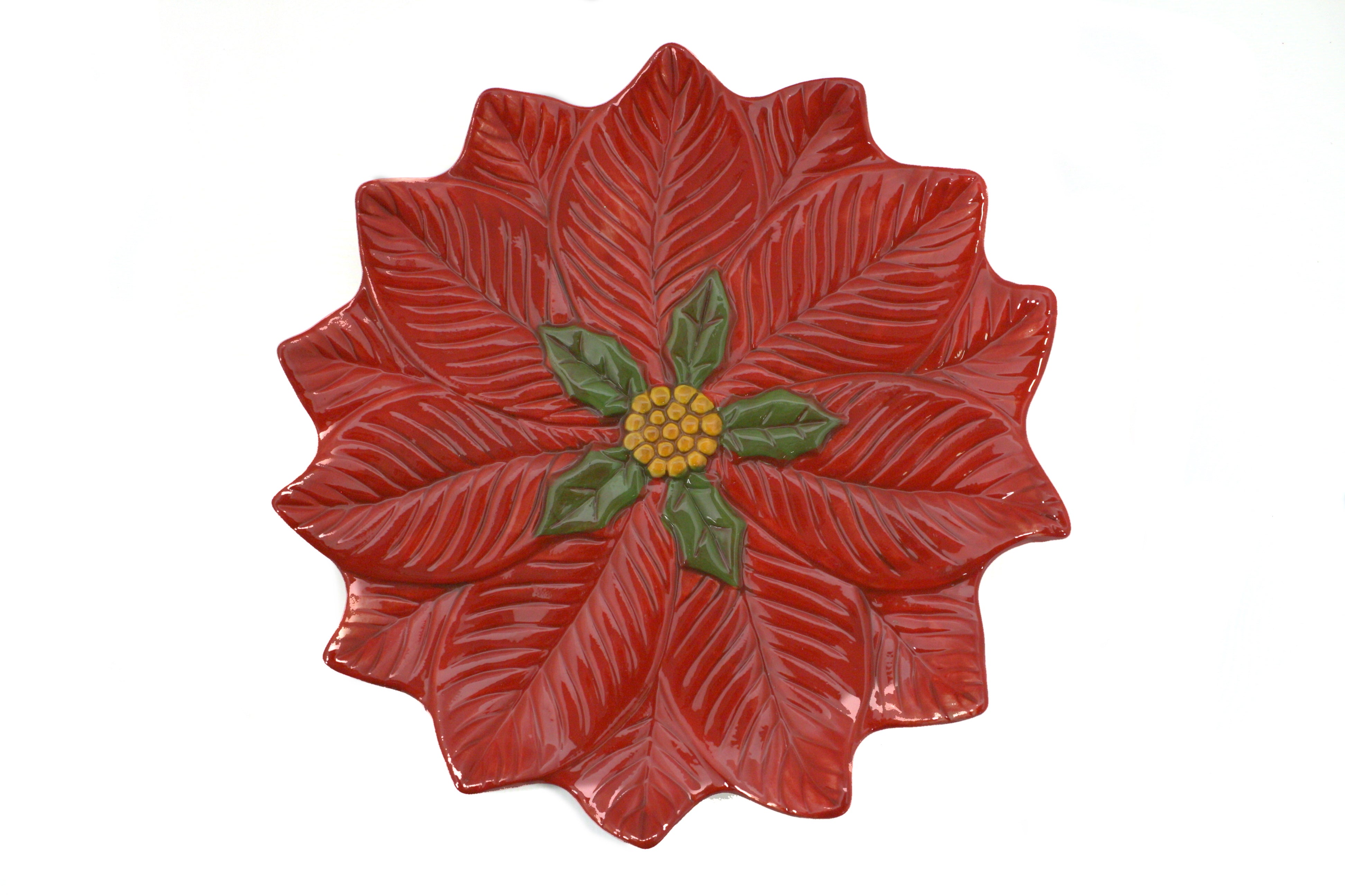 Poinsettia Plate