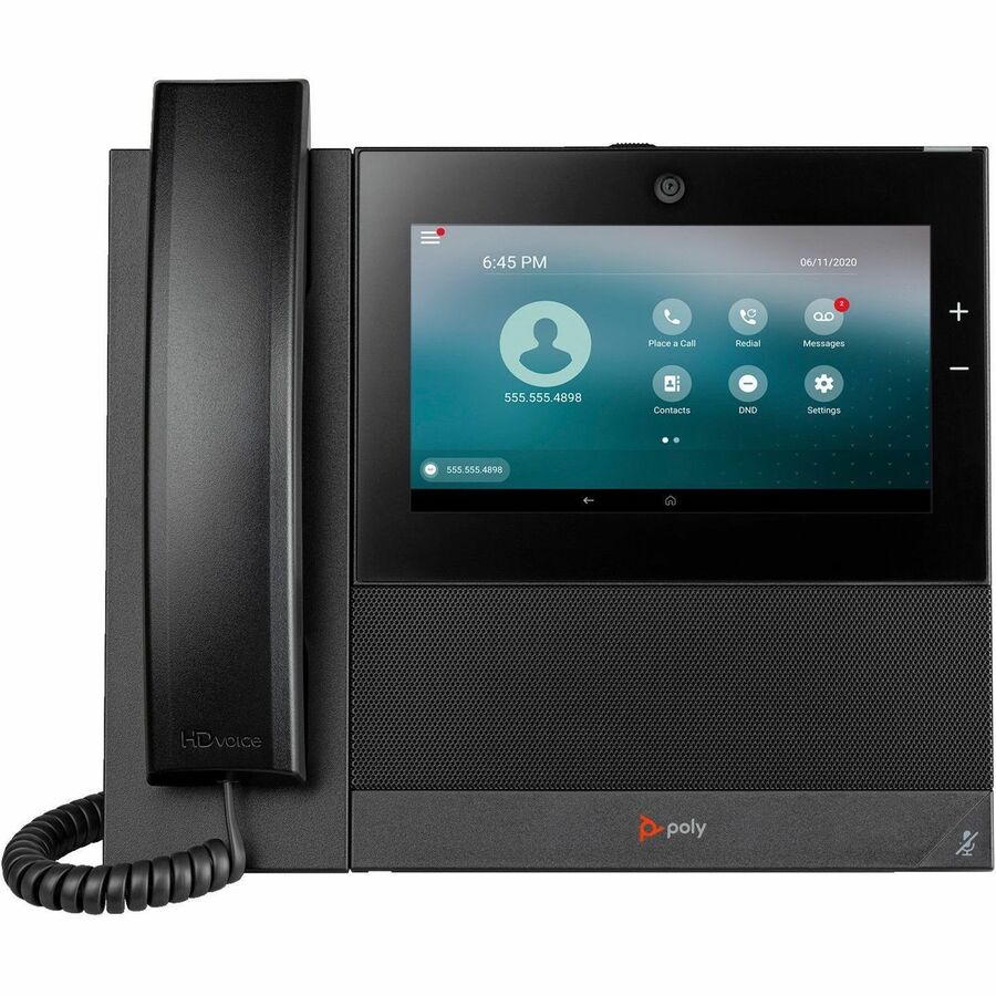 Poly CCX 700 IP Phone - Corded - Corded/Cordless - Wi-Fi, Bluetooth - Desktop - Black -