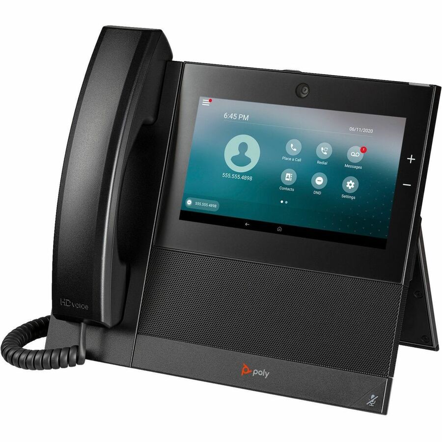 Poly CCX 700 IP Phone - Corded - Corded/Cordless - Wi-Fi, Bluetooth - Desktop - Black -