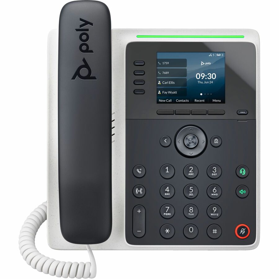 Poly Edge E220 IP Phone - Corded - Corded/Cordless - Bluetooth - Desktop, Wall Mountable