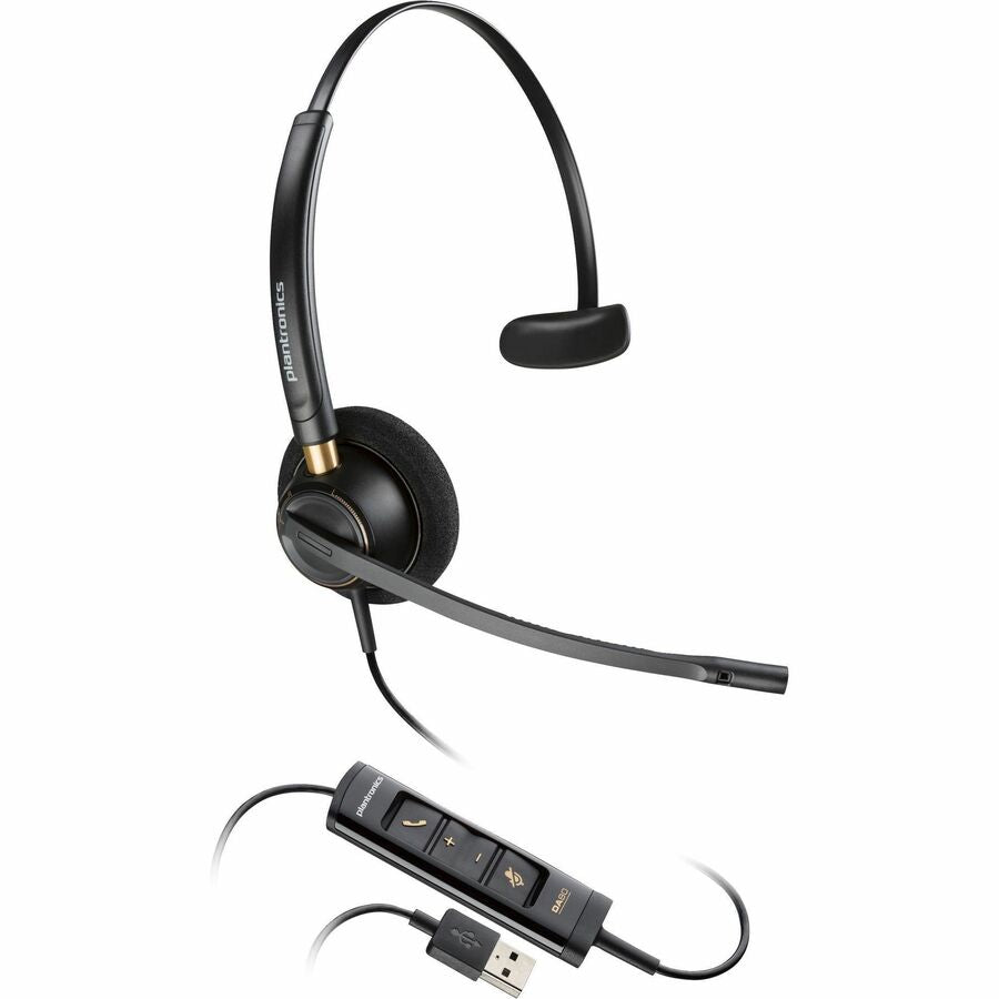 Poly EncorePro 515 Microsoft Teams Certified Monoaural with USB-A Headset - Mono - USB