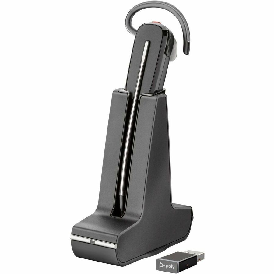 Poly Savi 8200 Office 8240 Headset - Mono - Wireless - Bluetooth/DECT - 449.5 ft - 32 Ohm