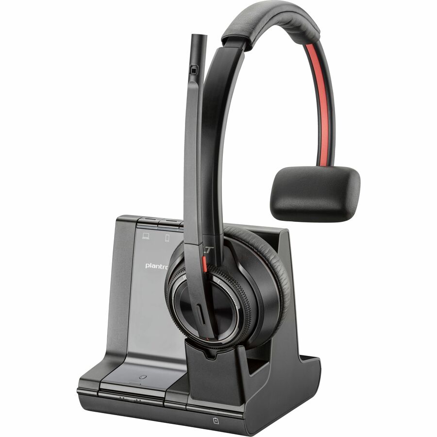 Poly Savi 8210-M Headset - Mono - Wireless - DECT - 590.6 ft - Over-the-head - Monaural -