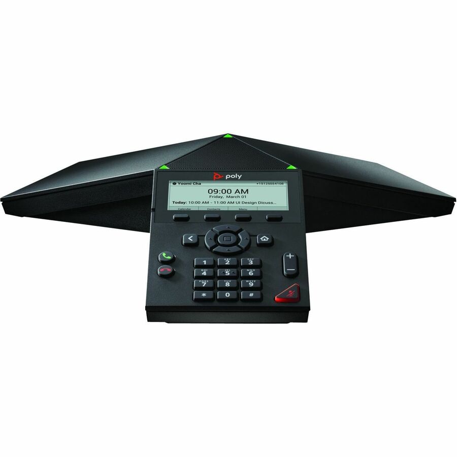 Poly Trio 8300 IP Conference Station - Corded - Wi-Fi Bluetooth - 3 x Total Line - VoIP -