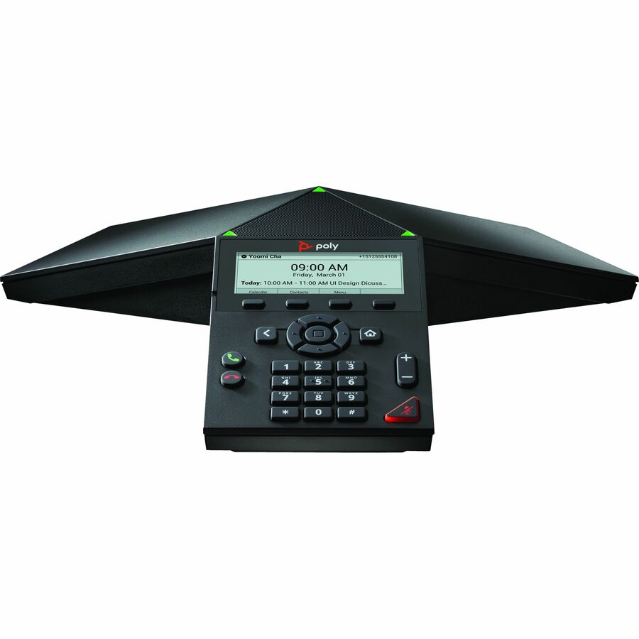 Poly Trio 8300 IP Conference Station - Corded/Cordless - Wi-Fi, Bluetooth - Black - TAA