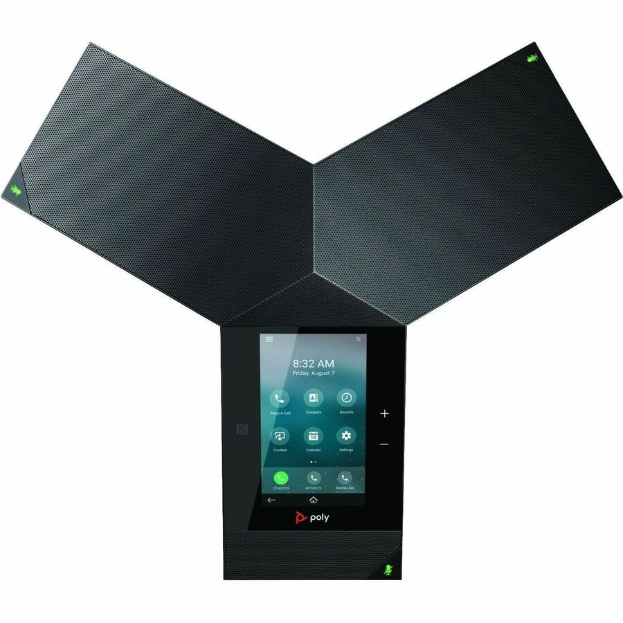 Poly Trio IP Conference Station - Corded/Cordless - Bluetooth, Wi-Fi, NFC - Black - VoIP