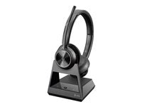 Poly Ultra-Secure Wireless DECT Headset System - Stereo - Wireless - DECT 6.0 - 180 ft - 2