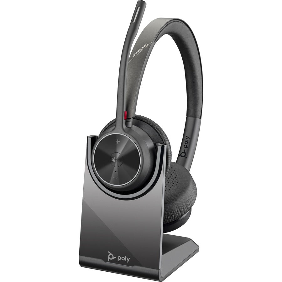 Poly VOYAGER 4320-M Microsoft Teams Certified Headset With Charge Stand - Stereo - USB