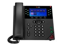 Poly VVX 450 IP Phone - Corded - Corded - Wall Mountable Desktop - Black - VoIP - 1 x Netw