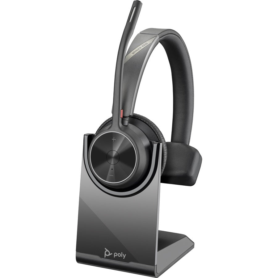 Poly Voyager 4300 UC 4310 Headset - Mono - USB Type A - Wireless - Bluetooth - 164 ft -