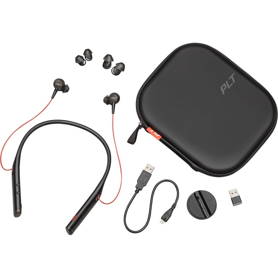 Poly Voyager 6200 USB-C BLK Headset - Siri, Google Assistant - Stereo - Micro USB, USB